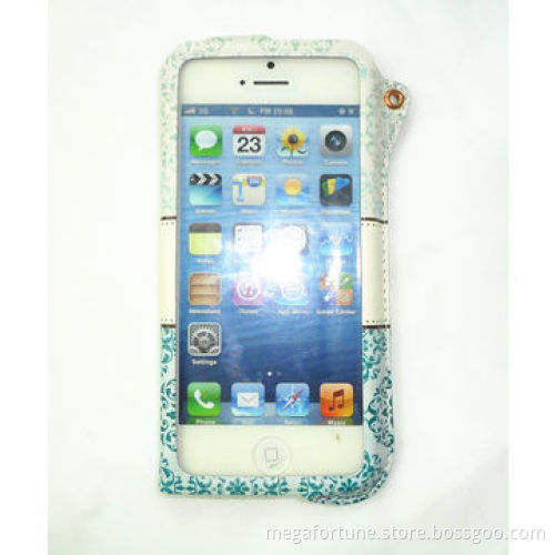 Leather Flip Case for iPhone 5 and 5S, Manufacturer Supplier from China